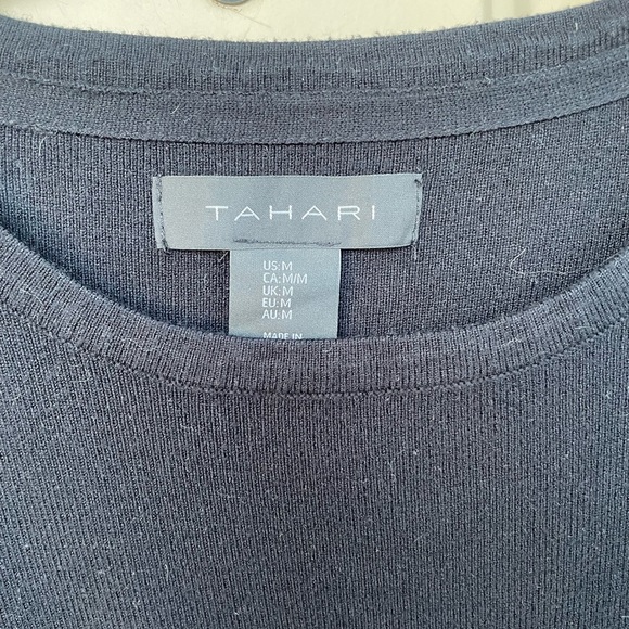 TAHARI Front-Tie Sweater Dress - Picture 2 of 3